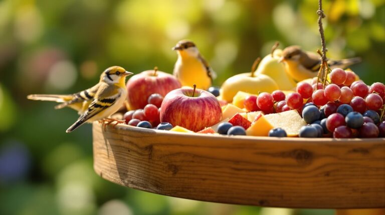 birds eat safe fruits