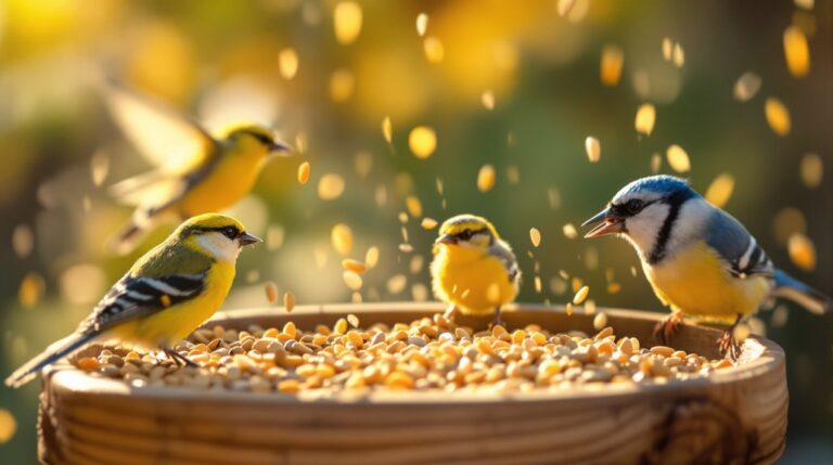 birds love sunflower seeds
