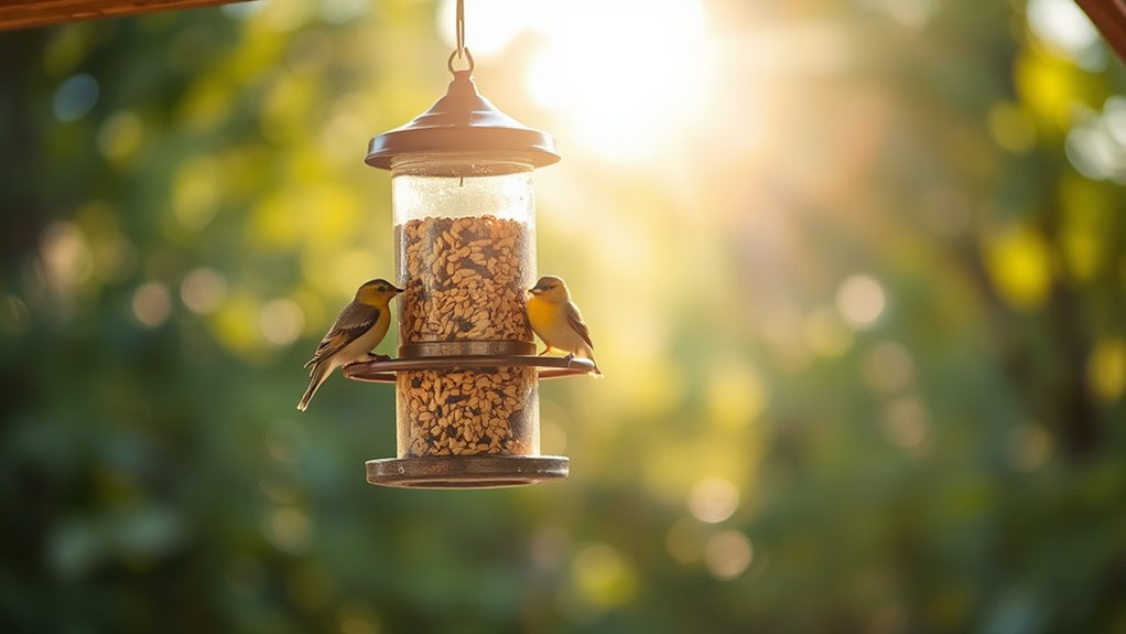 clean feeders happy birds