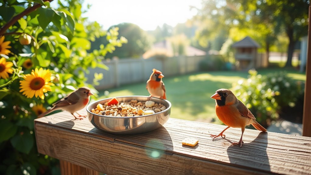 healthy bird feeding practices