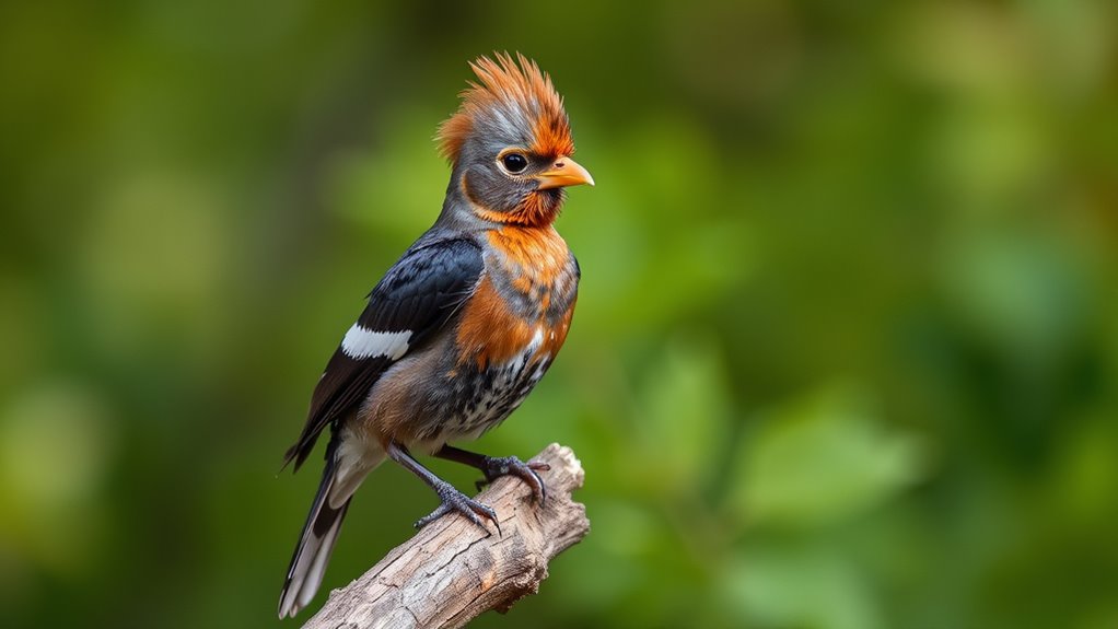 identify crested bird traits