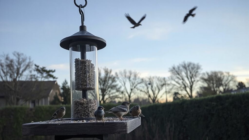 safe backyard bird feeding