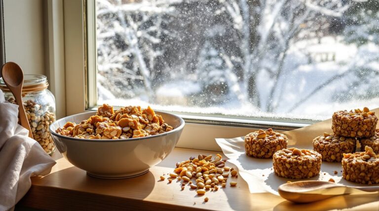 winter bird kitchen scraps